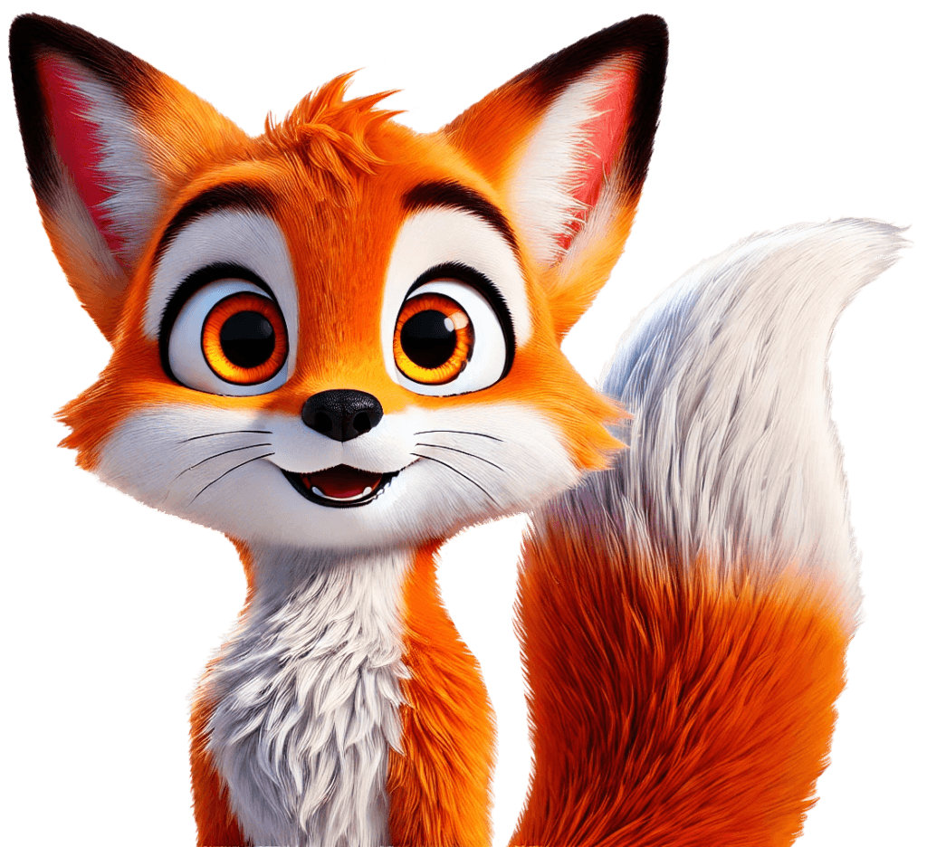 Friendly fox mascot representing KIRA Growth’s business growth services, helping companies scale with innovative strategies.